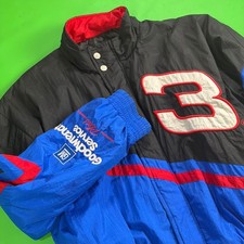VTG Chase Authentics Dale Earnhardt 3 NASCAR Jacket Mens L Blue GM Goodwrench