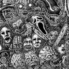 Horror Movies 24 - 20" x 38" Hydrographic Film Hydro Dipping
