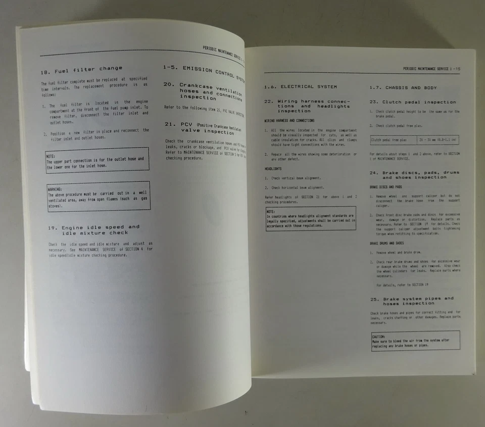 Manuale Di Officina Suzuki SJ 413 Samurai Del 1992 - Immagine 4 di 4