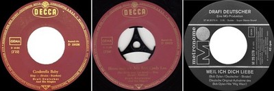 3  Vinyl Singles 7'' Drafi Deutscher