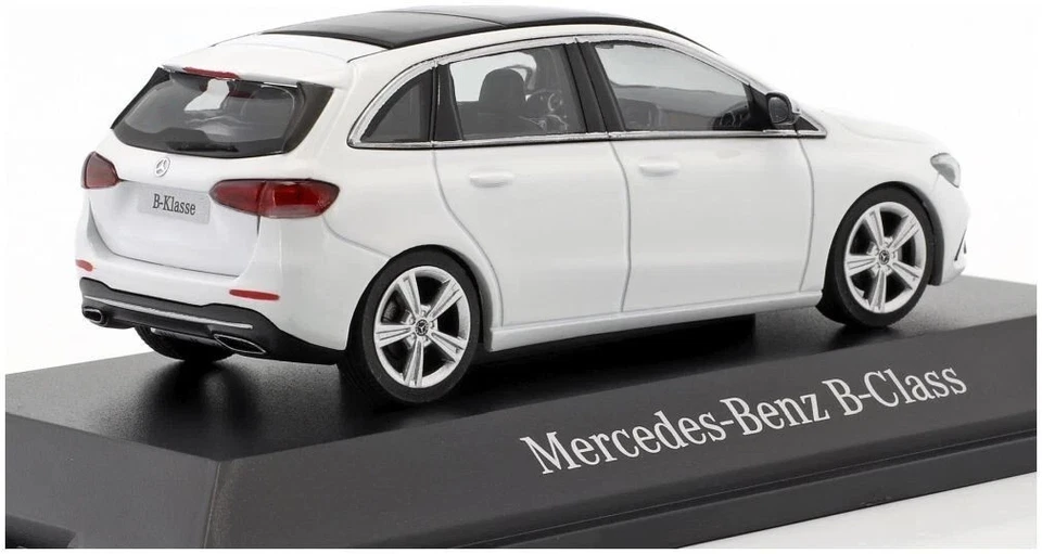 Mercedes Classe B W247 2018 Bianco Polare Modello Auto Diecast 1/43 Herpa - Immagine 2 di 4
