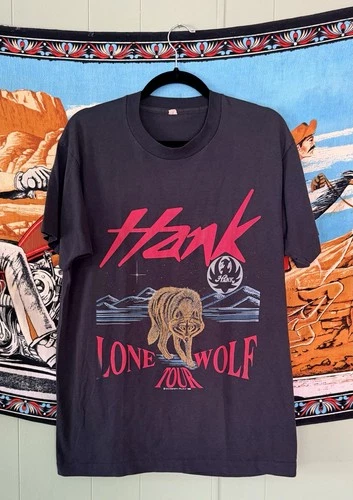 🐺 Vintage Hank Williams Jr. Lone Wolf Tour Tee 🐺 1990s vintage concert t-shirt, vintage, single stitch, B+ condition