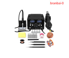 2 IN 1 750W LED Digital Soldering Station Hot Air Gun Rework Station Electric