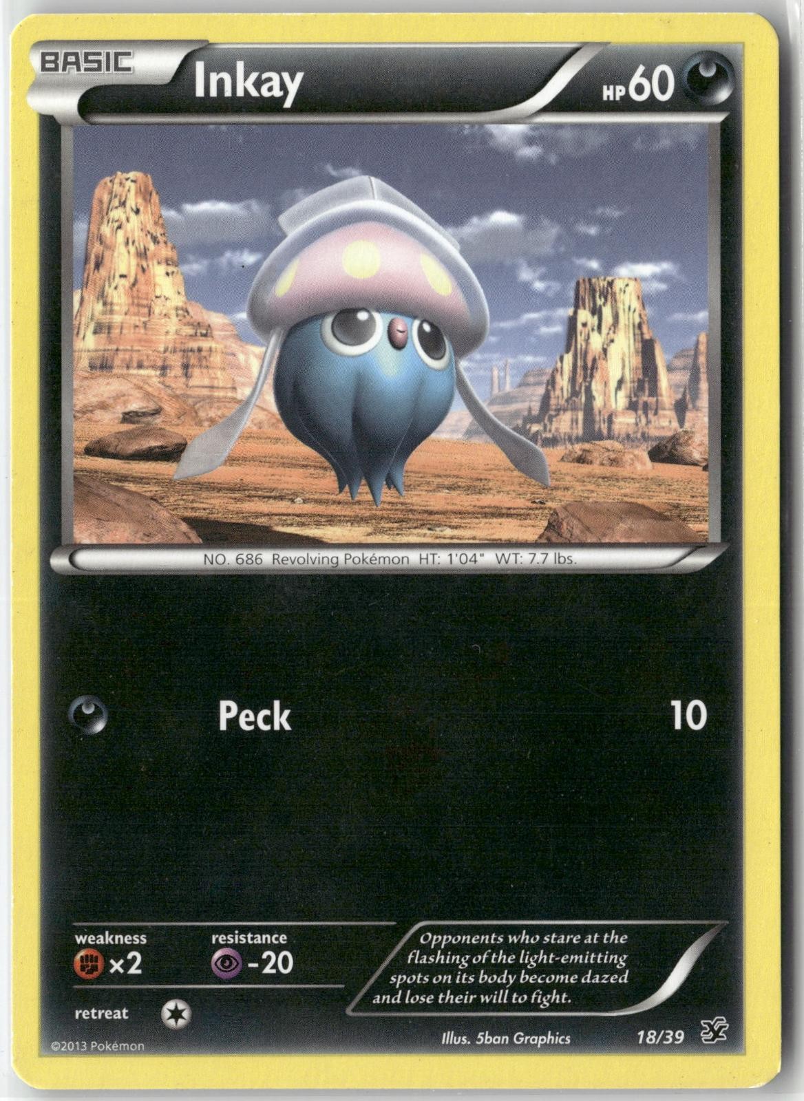Inkay 18/39 Pokemon English Kalos Starter Set 2013