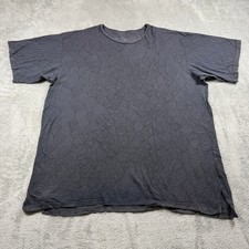 Manuheali'i T-Shirt Mens 2XL Gray All Over Print Graphic Made in USA