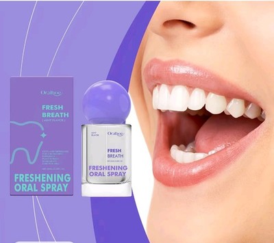 Long Lasting Fresh Mint Oral Spray Portable Mouth Breath Freshener for Adults Fr