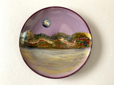A Hand Painted and Signed Living Legacy Collector Plate. 8 1/4'' D