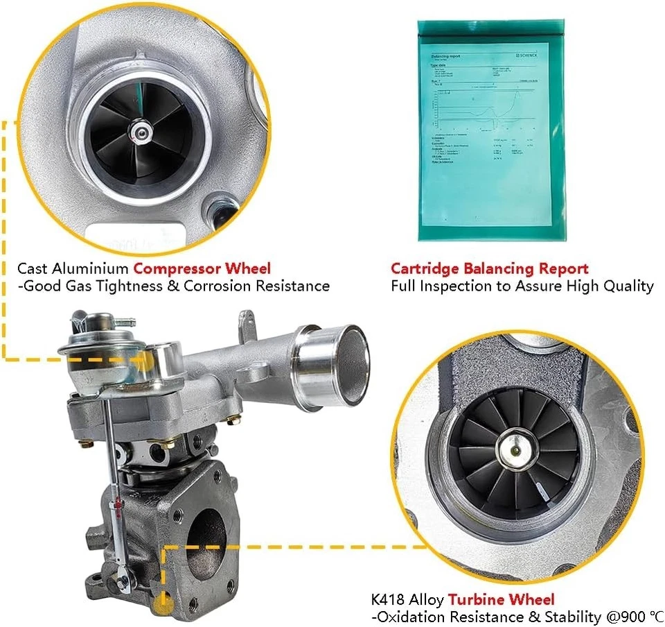 Turbocompresor K04 K0422582 SOLO Mazda CX7 CX-7 2,3 L 53047109907 L33L13700C Foto 4 de 4