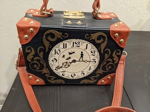 Loungefly Disney Peter Pan Clock Crossbody Trunk Bag Rare Collectible 