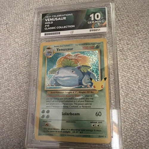 Venusaur Celebrations 25th Anniversary 15/102 Ace 10 Ace Label