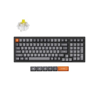 Keychron K4 Max QMK Wireless Custom Mechanical Keyboard, RGB Hot Swappable 96...