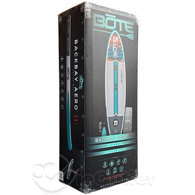 NEW BOTE  Backbay Aero Inflatable 11' SUP Stand Up Paddleboard w/ Paddle & Leash
