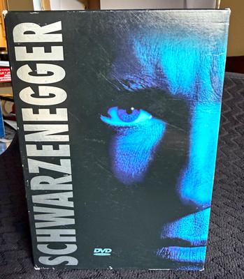 Arnold Schwarzenegger Action DVD Box Set Total Recall Running Man Commando R