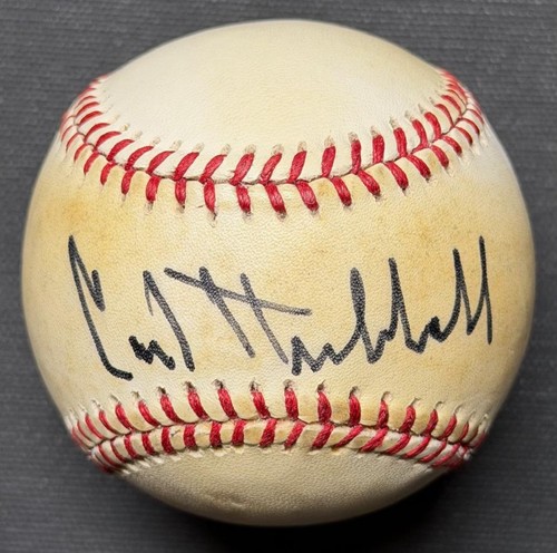 CARL HUBBELL signed ONLB baseball (Giants - autograph) PSA/DNA certified HOF