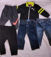 Baby Boy Clothing Bundle 6-9months Puma Nike Old Navy Pants And Jacket Lot