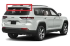 OEM Raw Lift Gate Upper Spoiler 2021-2024 Jeep Grand Cherokee L 68544408AC
