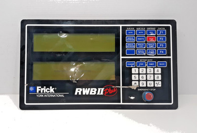 York International Frick RWBII Plus HMI Front Control Panel Untested