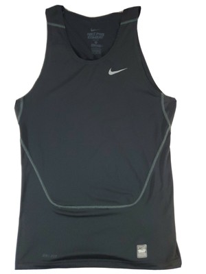 Nike Pro Combat Sleeveless Compression Shirt Dri-FIT Top youth size XL black | eBay