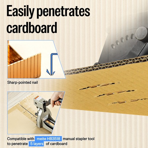 meite Carton Closing Staples 16GA 1-3/8" Crown for Cardboard Closer Packaging - Afbeelding 4 van 32