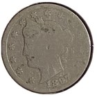 ^ 1897 Liberty "V" Nickel ^^ GOOD ^^       129 YRS OLD       4072 — photo 1