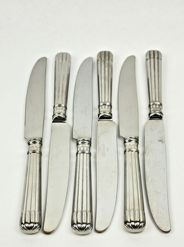 Suite De 6 Couteaux De Table Christofle Modèle Osiris