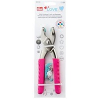 Pink Love Vario-Zange Mit Loch-/Color Snaps Werkzeug, Stahl, 19 Cm