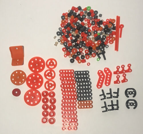 Meccano Erector Lot Of 200+ Plastic Pieces Parts - Picture 1 of 6