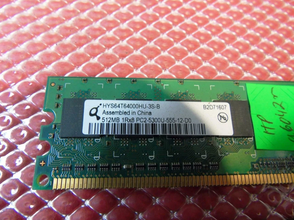 HP a6042n PC, 1GB (2 x 512MB) HYS64T64000HU-3S-B Desktop Memory 1Rx8 PC2-4200U - Image 4 of 4