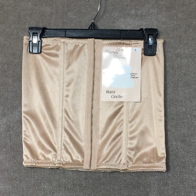 Heavenly Shapewear Womens Waist Cincher Size Large Beige Tan Support Comfort