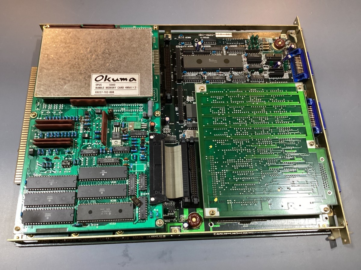 マザーボード Okuma OPUS 5000 E4809-045-091-E OKUMA E4809-045-091-C OPUS 5000 II MAIN BOARD W/ BUBBLE MEMORY