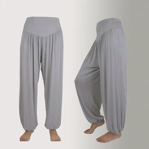 Women Elastic Loose Modal Cotton Soft Yoga Sports Dance Harem Pants Trousers - Picture 24 of 57