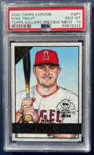 2020 Topps Chrome Gallery Preview #GP1 Mike Trout PSA 10 ⚾️💥