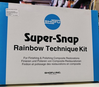 Shofu Super Snap Rainbow Technique Kit for Surface Cleaning Dental Clinical Use