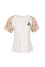 Ivy Storehouse Womens White Cream Alpha Kappa Alpha Sorority Shirt Small