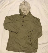 S M 8 Gap kids Army Green Jacket Hooded Lightweight Pullover Coat