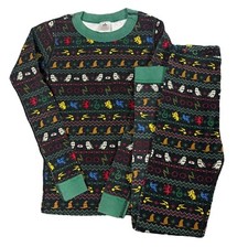 Hanna Andersson Harry Potter 10 140 Holiday Black Pajama Set Fair Isle Unisex