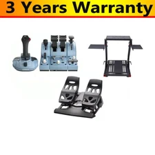 TCA Captain Pack X Flight Simulator Airbus Edition +Flight Rudder Pedal +Bracket