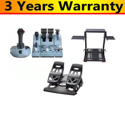 TCA Captain Pack X Flight Simulator Airbus Edition +Flight Rudder Pedal +Bracket
