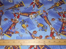 1 yard Football Pennant Fabric