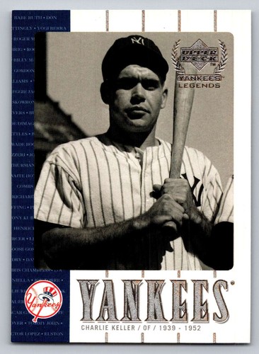 2000 Upper Deck Yankees Legends #38 Charlie Keller