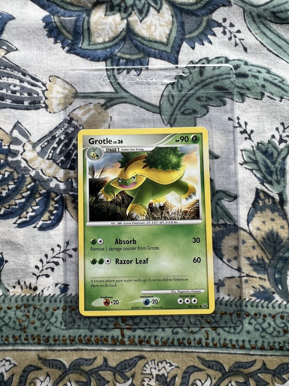 Grotle Lv. 26 49/127 Platinum Base Uncommon Pokemon Card LP Non Holo