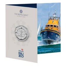 2024 United Kingdom 50p BU Coin Royal National Lifeboat Institution RNLI 200 Yrs