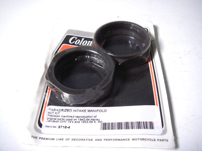 Harley Manifold Nuts 1940-54 FL EL K Knuckle Parkerized Intake Colony 9718-4 T7