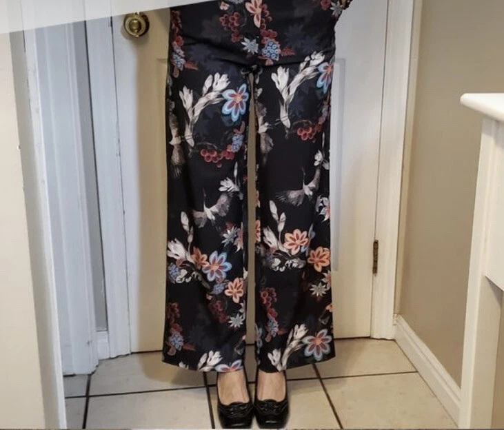 H&m flower cheap pants