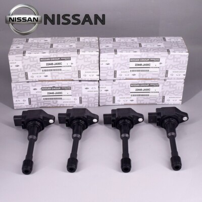 4PCS Ignition Coil 22448-JA00C For Nissan Altima Rogue Sentra Versa Cube UF549