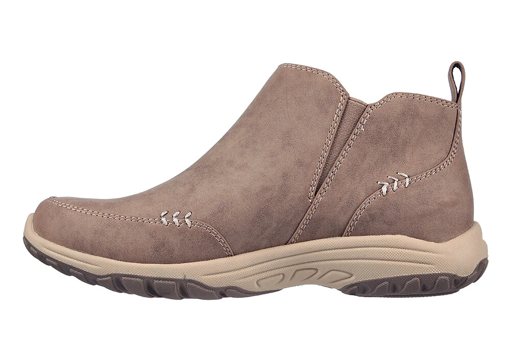NEW Womens SKECHERS RELAXED FIT REGGAE FEST 2.0 BOOT MUSHROOM Brown LEATHER