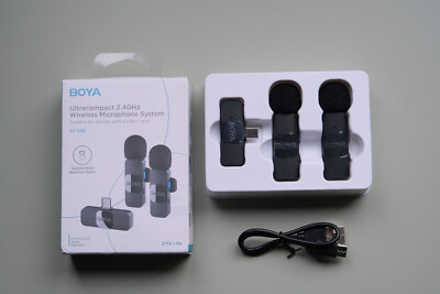 Dual Wireless Microphones / For Android / (USB-C) / BOYA BY-V20