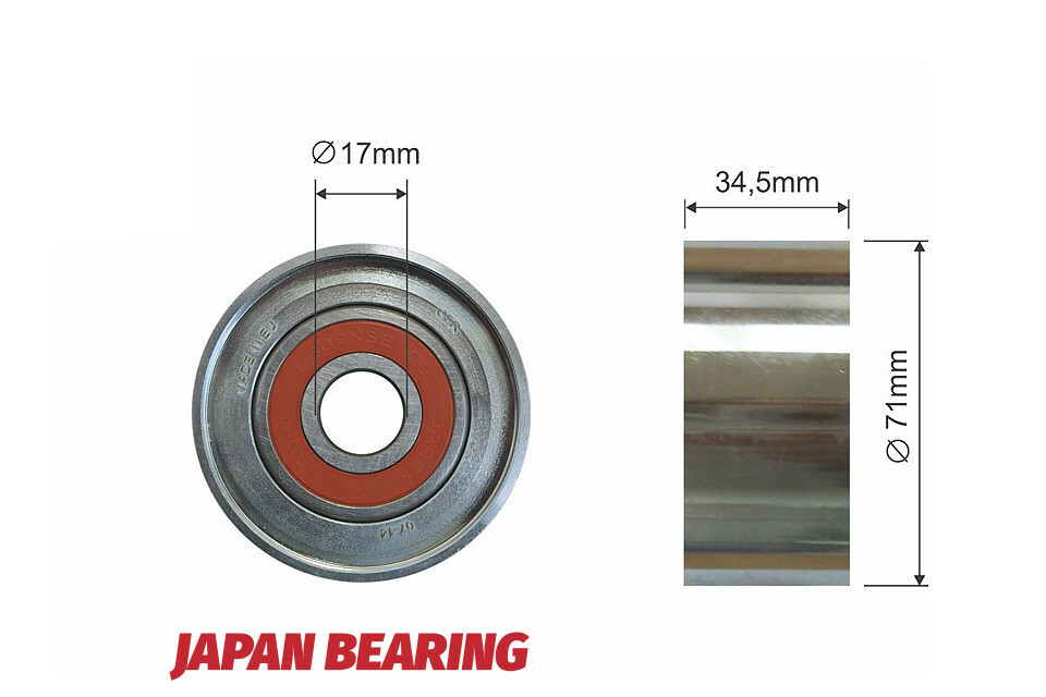 Tensioner Timing Belt Pulley for Mazda 3 5 6 Cx-7 2.0d/2.2d 06.02-09.14