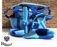 Rhinegold Soft Touch Complete Grooming Kit With Bag  BLUE  Incl 6 grooming tools