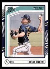 Josh Knoth 2024 Donruss #127 Milwaukee Brewers